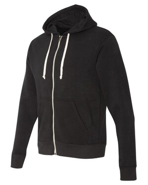 Triblend Hooded Zip-Up Hoodie