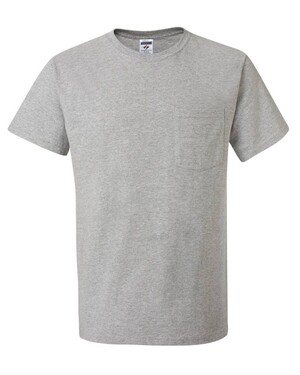 Jerzees Men's Short Sleeve Pocket T-Shirts – 3 Pack Heavyweight Jersey Tees