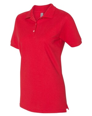 Women's Easy Care Double Mesh Ringspun Pique Polo Shirt