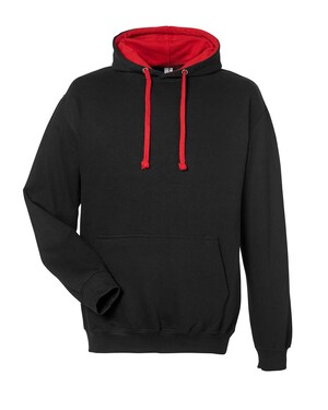 Midweight Varsity Contrast Hooded Sweatshirt