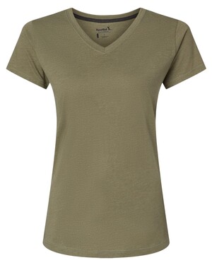 Women's Organic Cotton Blend RecycledSoft™ V-Neck T-Shirt
