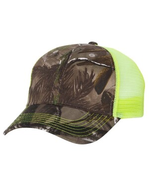 Kati LC5M Camo Mesh Back Cap Realtree Fishing Blue/ White Adjustable