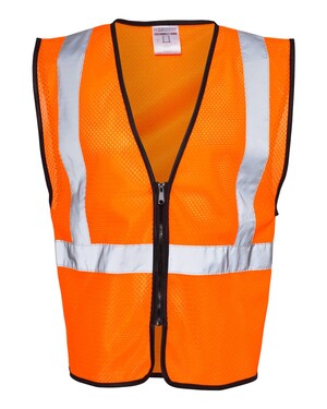 Class 2 Zipper Mesh Economy Vest
