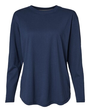 Ladies' Relaxed Fine Jersey Long Sleeve T-Shirt