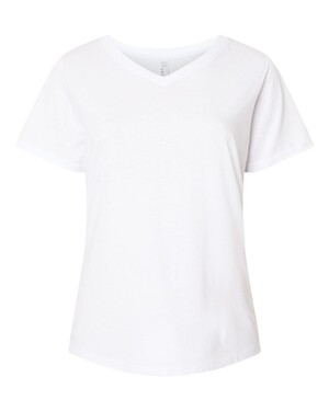 Curvy Collection Women's Fine Jersey V-Neck T-Shirt
