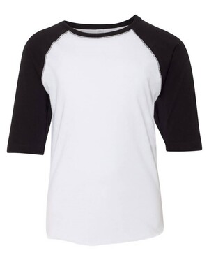 Youth Vintage Fine Jersey Three-Quarter Sleeve Baseball T-Shirt