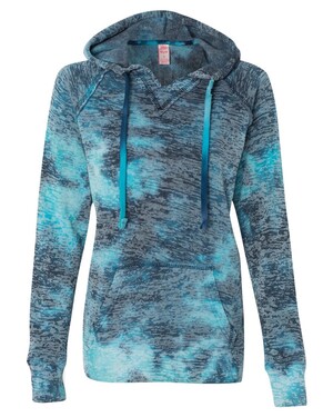 Courtney Burnout V-Notch Pullover Hoodie