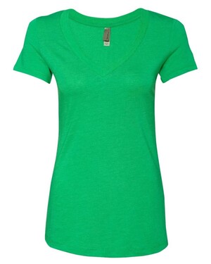 Women's Triblend Deep V-Neck T-Shirt