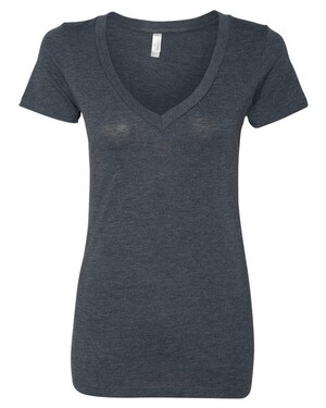 Women's Triblend Deep V-Neck T-Shirt