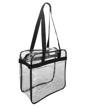 Clear Tote with Zippered Top