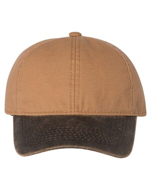 Canvas Hat with Weathered Cotton Visor
