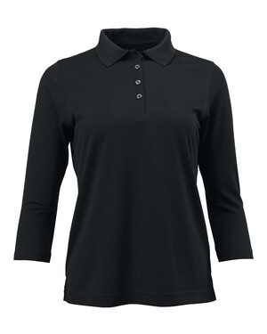 Women's Lady Palm Three-Quarter Sleeve Polo Shirt 