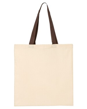 Economical Tote with Contrast-Color Handles
