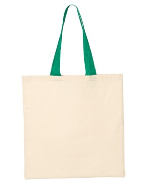 Economical Tote with Contrast-Color Handles