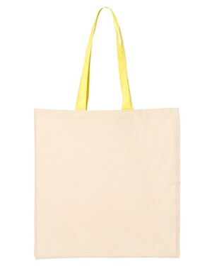 Economical Tote with Contrast-Color Handles
