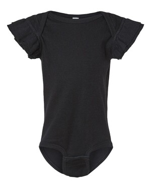 Infant Flutter Sleeve Baby Rib Bodysuit
