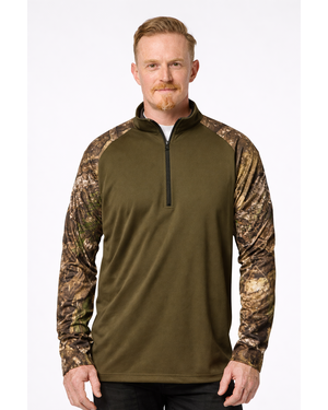 Unisex Realtree® Performance Colorblocked Quarter-Zip Pullover