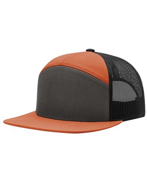 7-Panel Flat-Bill Trucker Hat