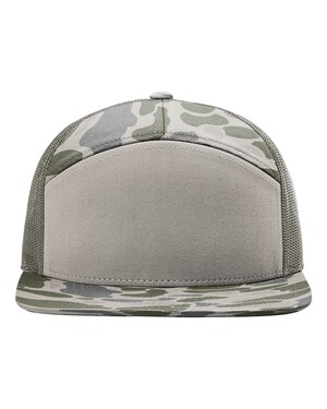 Printed Seven-Panel Trucker Cap