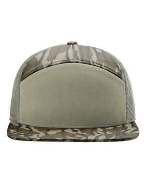 Printed Seven-Panel Trucker Cap
