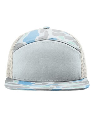 Printed Seven-Panel Trucker Cap