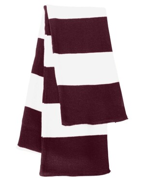 Rugby Striped Knit Scarf