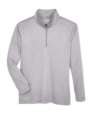 Youth Zone Sonic Heather Performance Quarter-Zip Pullolver