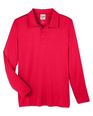 Zone Performance Long Sleeve Polo Shirt