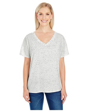 Women's Tri-Blend Fleck V-Neck T-Shirt