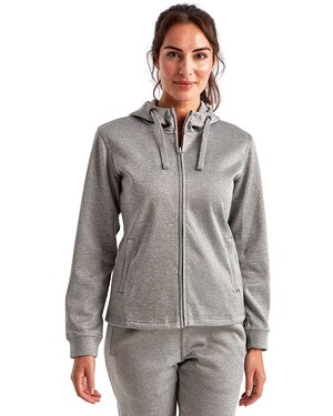 Womens Spun Dyed Full-Zip Hooded Sweatshirt