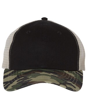 Contrast Stitch Mesh Cap