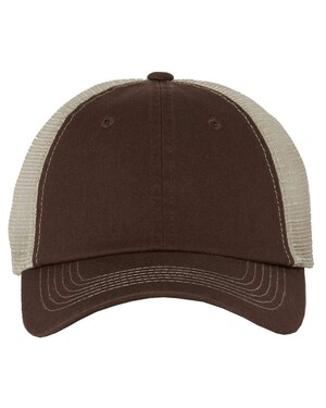 Contrast Stitch Mesh Cap