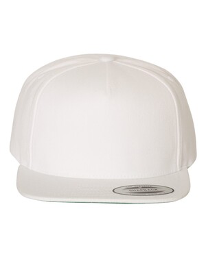 5-Panel Wool Blend Flat-Bill Snapback Hat