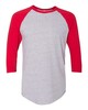 American Apparel BB453W 50/50 Raglan Three-Quarter Sleeve T-Shirt
