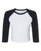 Bella + Canvas 1200 Women's Micro Rib 3/4 Raglan Sleeve Baby T-Shirt
