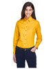 Harriton M500W Women's Easy Blend™ Long Sleeve Twill Dress Shirt with Stain-Release