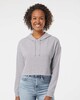 Independent Trading AFX64CRP Women's Lightweight Hooded Pullover Crop Sweatshirt