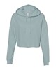 Independent Trading AFX64CRP Women's Lightweight Hooded Pullover Crop Sweatshirt