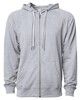 Independent Trading SS1000Z Icon Unisex Lightweight Loopback Terry Zip-Up Hoodie