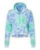 J. America 8853 Women's Crop Hooded Sweatshirt
