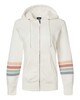 MV Sport W22732 Women's Striped Sleeves Full-Zip Hoodie