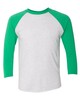Next Level Apparel 6051 Unisex Tri-Blend 3/4-Sleeve Raglan T-Shirt