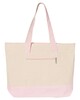 Q-Tees Q1300 18.6L Canvas Zipper Tote