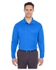 UltraClub 8210LS Cool & Dry Long Sleeve Mesh Piqué Polo