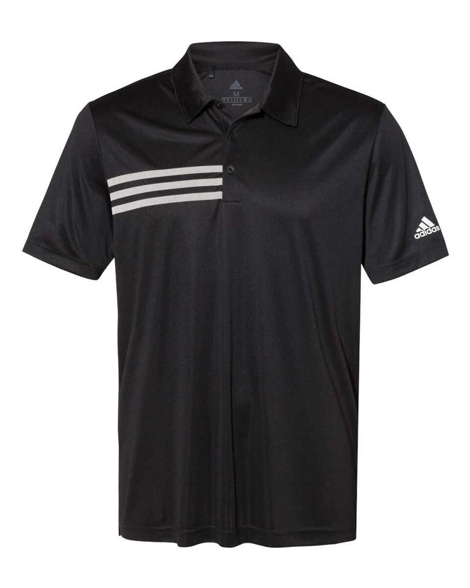 Adidas A324 3-Stripes Chest Polo - BlankApparel.com