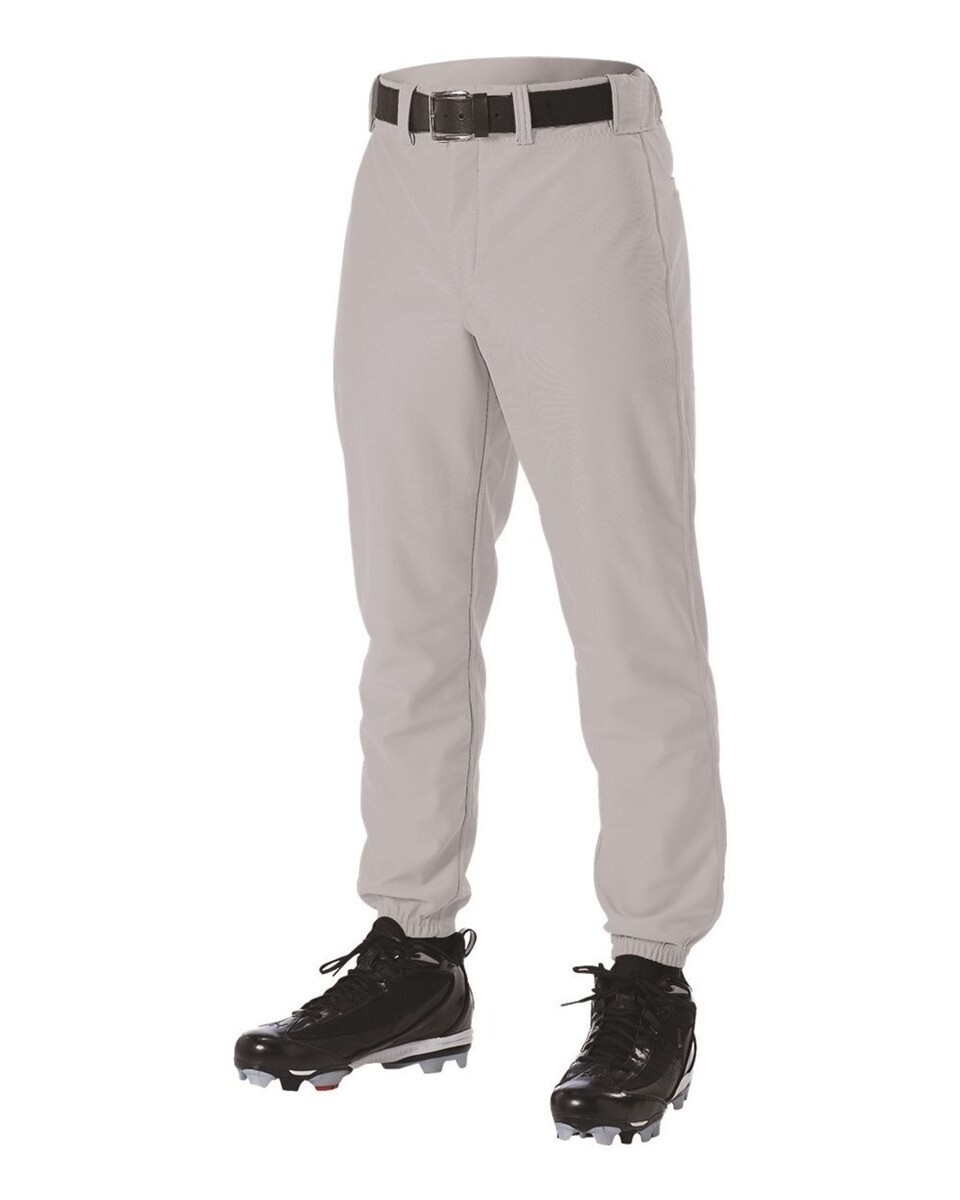 Alleson Athletic Pantaloni Da Baseball Uomo Con Fondo Elastico - Doppio Giro, 100% Poliestere, Taglie S-3XL