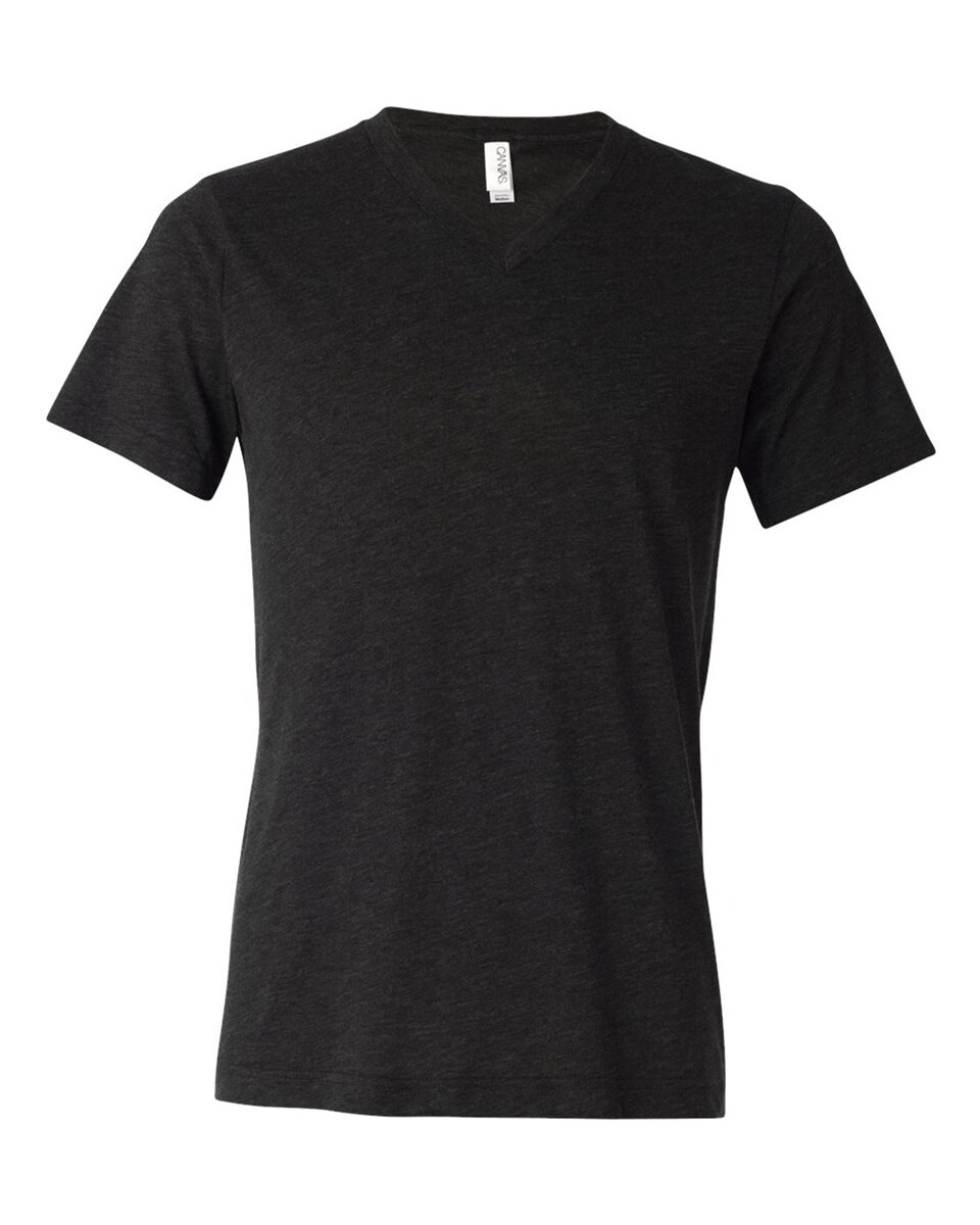 Bella + Canvas 3415 Unisex Triblend V-Neck Short Sleeve T-Shirt ...