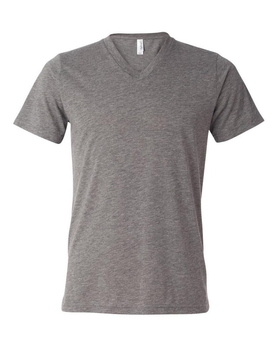 Bella + Canvas 3415 Unisex Triblend V-Neck Short Sleeve T-Shirt ...