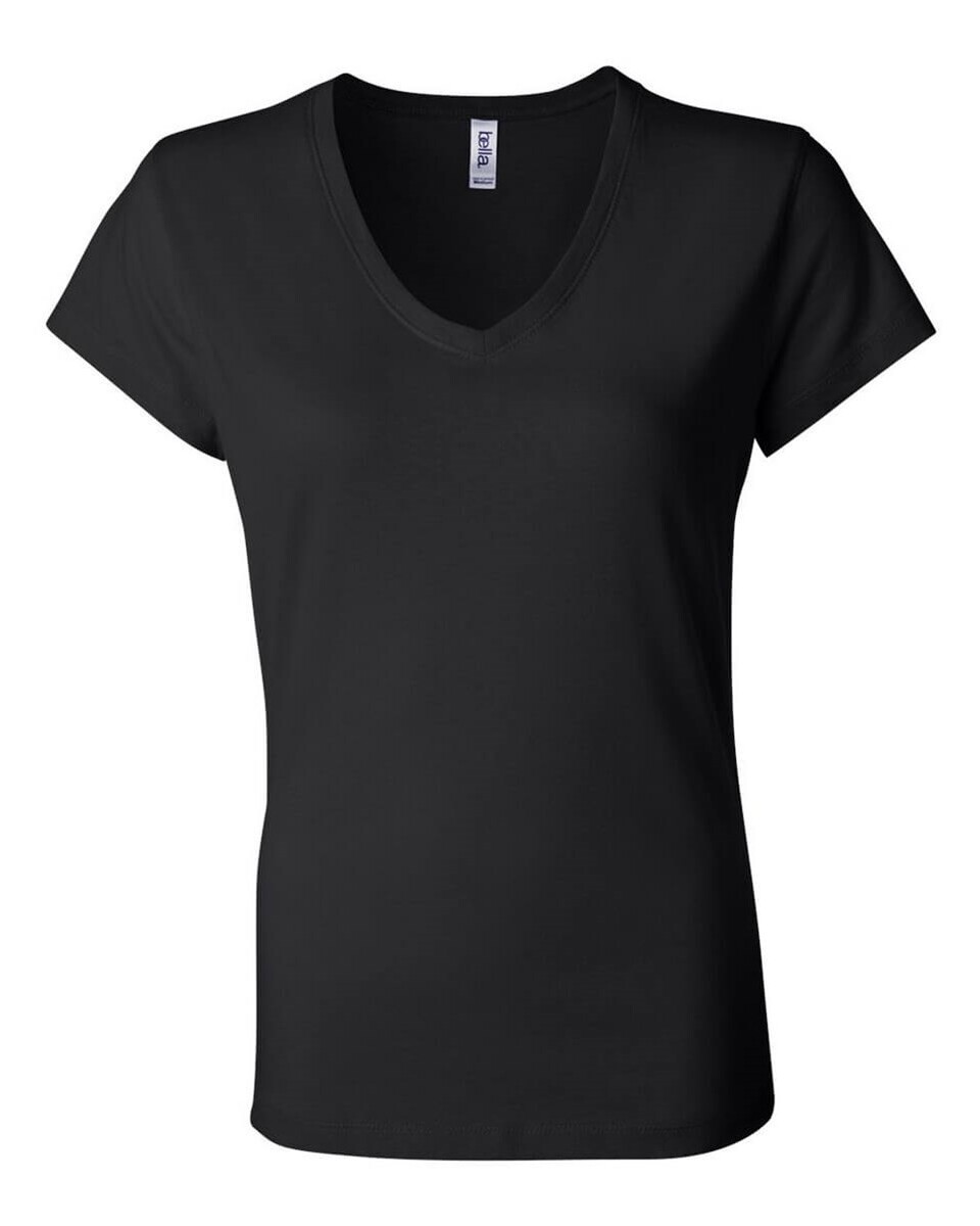 Bella + Canvas 6005 Women's Short Sleeve V-Neck T-Shirt - BlankApparel.com