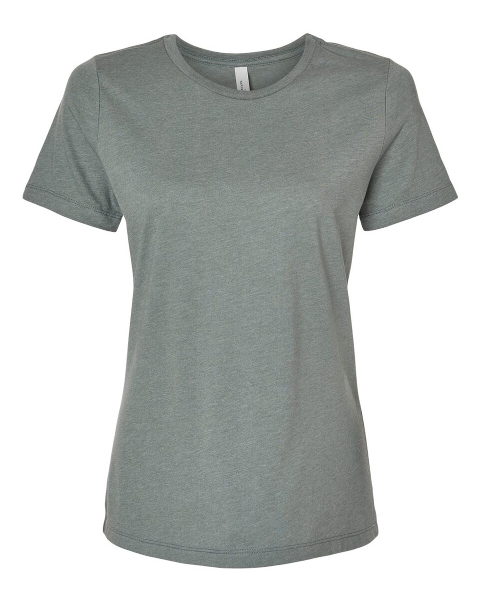 Bella + Canvas 6400CVC Women’s Relaxed Fit Heather CVC T-Shirt ...